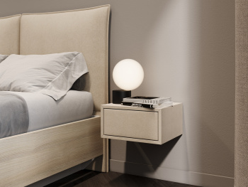 Тумба Мягкая кремовая