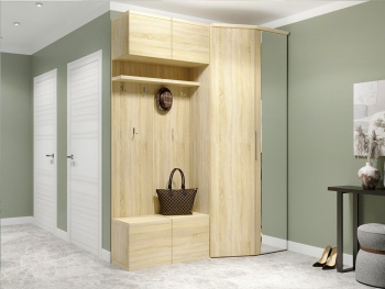 Комплект прихожей с распашными шкафами сонома Комплект прихожей с распашными шкафами сонома