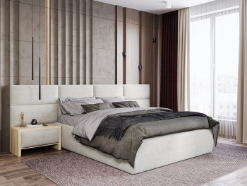 Кровать Сицилия жемчужная 160х200