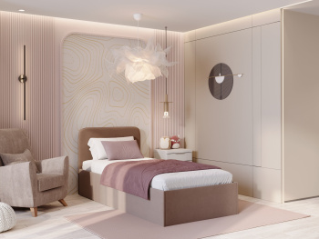 Кровать Рио Мини с подъёмным механизмом латте 90х200